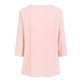 thumbnail image 5 of Godom Womens Tops Casual 3/4 Sleeve Crew Neck Shirts Loose Fit Tunic Blouses, 5 of 7