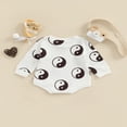thumbnail image 3 of PENGXIANG Bébé Fille Garçon Sweat-Shirt Col Rond Pull Imprimé Yin Yang Pull Oversize Automne Hiver Tenue, 3 of 6