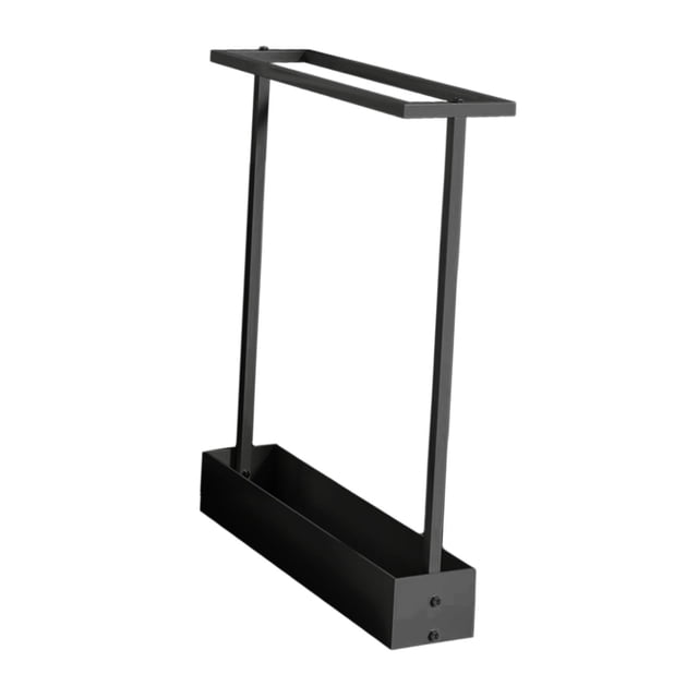 Estante de almacenamiento de metal, 22,8 x 17,3 x 4,7 pulgadas, accesorio para tienda minorista, versátil y Negro