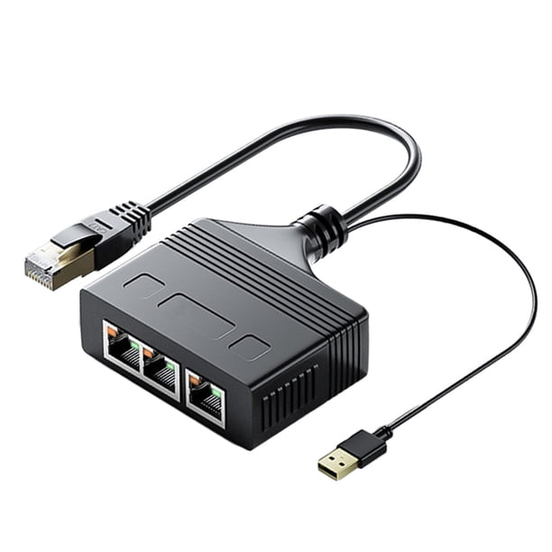 Cable divisor Ethernet RJ 45, divisor de Cable de 1 a 3, Cable de red LAN, conector de extensión de red para Cable Cat5/5e/6/7/8 1 a 3 1000 Mbps