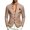 Khaki, variant on Mens Stand Collar Blazer Button Up Casual Suit Jacket Solid Color Long Sleeve Slim Fit Outerwear with Accent Chest Pocket for Business Party Events