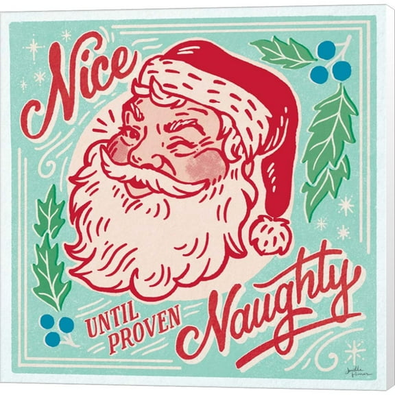 Great Art Now Naughty and Nice II Bright by Janelle Penner, Canvas Wall Art, 12W x 12H