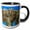 Black/White, variant on 3drose, Crested Saguaro in Bloom, Desert Botanical Garden, Phoenix, Arizona., 11oz Two-tone Green Mug