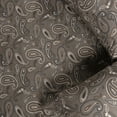 thumbnail image 6 of Superior Deep Pocket Paisley Cotton Flannel Sheet Set, King, Grey, 6 of 9