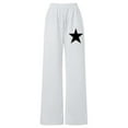 thumbnail image 4 of DHFJKG Sweatpants For Girls Wide Leg Drawstring Casual Kids Joggers Loose Fit Star Printed Kids Teens Pants With Pockets Lightweight Stylish Trousers, 4 of 4