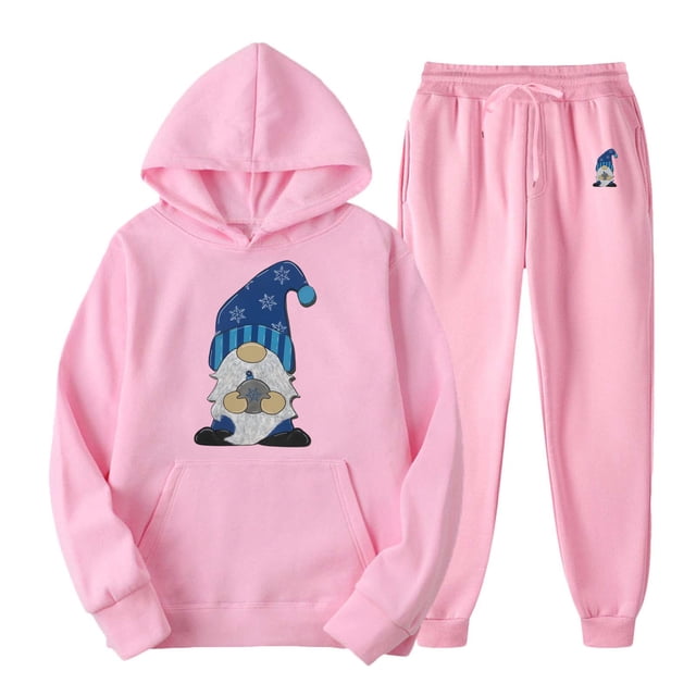 TIMIFIS Ensemble de Survêtement pour Hommes Roses 2 Pcs à Capuche, Tenue de Sport Athlétique, Chandail à Enfiler Décontracté pour Course Jogging Ensemble de Tenue de Sport SetsFall