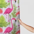 thumbnail image 3 of Orinice Flamingo Banana Leaf Shower Curtain for BathroomWaterproof Polyester Fabric Shower Curtains Set with 12 Plastic Hooks Machine Washable Bath Curtain Decoration 36x72, 3 of 7