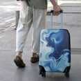 thumbnail image 3 of Blue Marble Flow Pattern Luggage Cover Fashion Suitcase Cover Baggage Covers Fit 25-28 Inch Luggage (Go Travel), 3 of 5