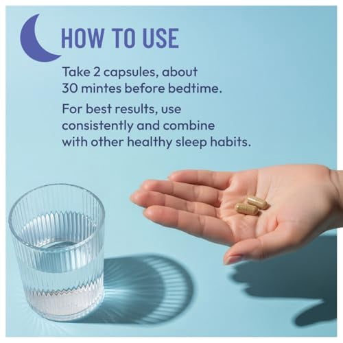 Somulin Nighttime Sleep Aid - Natural Sleep Supplement for Adults, 60 Count