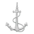 thumbnail image 4 of Million Charms 925 Sterling Silver Nautical Charm, Polished 3D Anchor with and Rope Pendant, 4 of 4