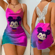 thumbnail image 1 of Mini vestido pijama falda lazo nudo vestidos de fiesta superficie satinada Minnie Mouse Disney Mickey moda mujer verano 2024 mujeres elegantes, 1 of 5