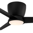 thumbnail image 3 of 52" Casa Vieja Modern Outdoor Hugger Ceiling Fan with Dimmable LED Light Remote Control Black Opal Glass Damp Rated for Patio Exterior, 3 of 8