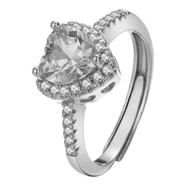 Anillo Hueco Forma Corazón Anillo Decorativo Mujer
