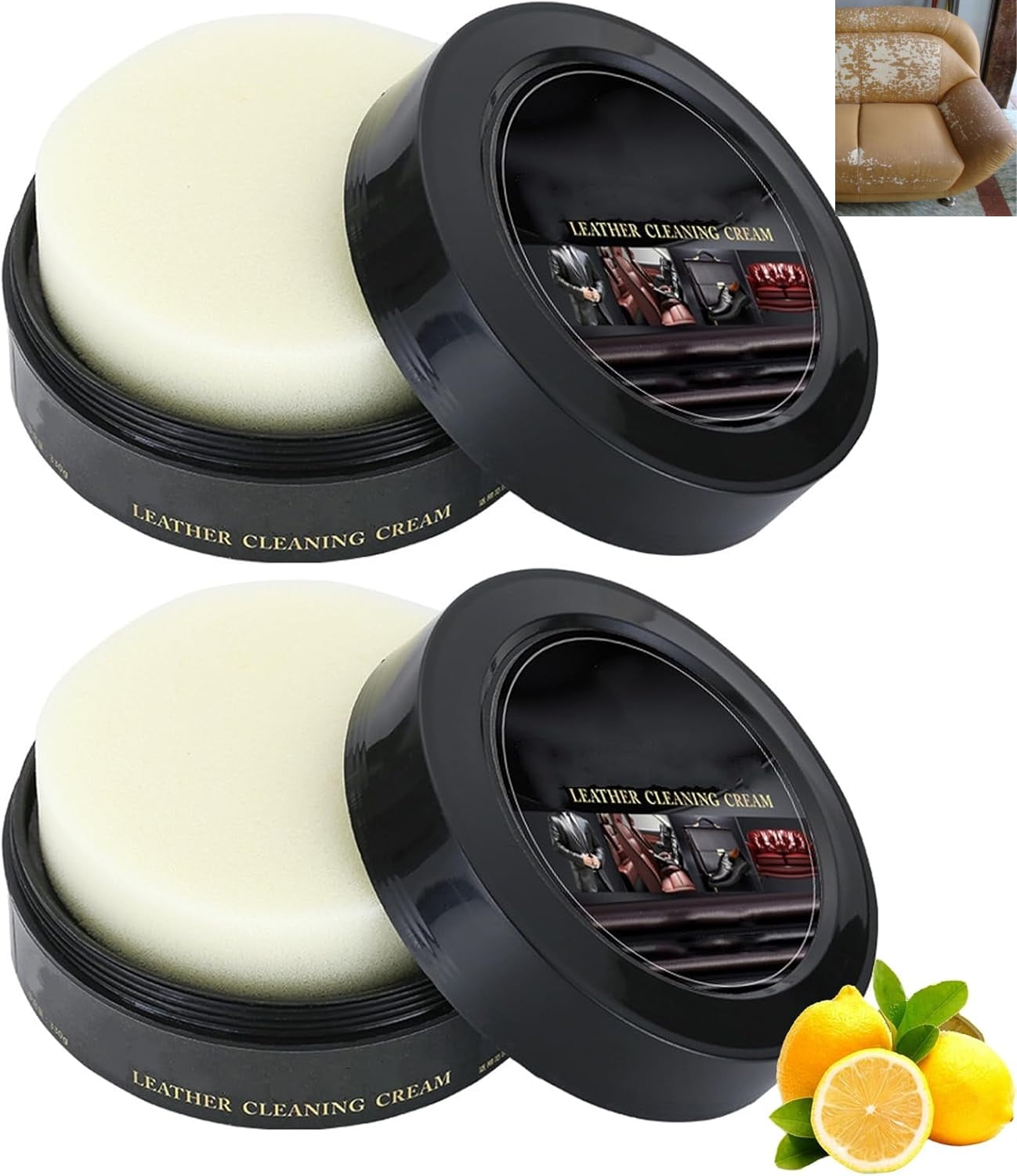 Leather Maintenance Cream, Leather Cleaner for Car Interior, Multifunctional Leather Cleaning Cream, Automotive Interior and Furniture Leather Maintenance Cream for Cars (1PC)