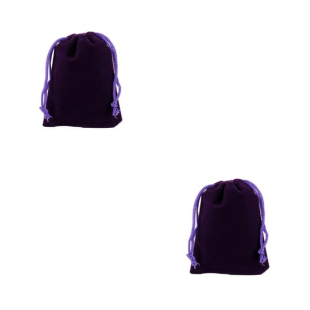 Bewildely 50 Uds bolsa de tela de terciopelo con cierre de cordón almacenamiento elegante para objetos de valor y regalos bolsas de joyería Type5 NO5