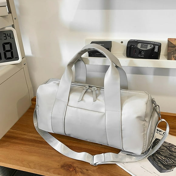 Bolsa de viaje para fitness, multifuncional, con tejido de sarga resistente al agua, gran capacidad, con compartimento para zapatos y bolsillos impermeables para equipo deportivo, ideal para