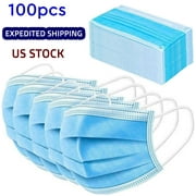 3-Layer Safety Face for Personal Health Protective for Smoke, Dust, Pollen, 100pcs BOASTV