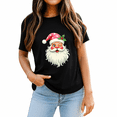 thumbnail image 2 of Santa Claus Pink Christmas Face Old Xmas Vintage Pink Santa T-Shirt for Adults Men and Women, 2 of 4