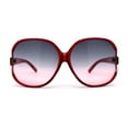 thumbnail image 1 of Womens Extra Oversized Round Designer Fashion Exposed Lens Butterfly Sunglasses Red Black Pink, 1 of 4