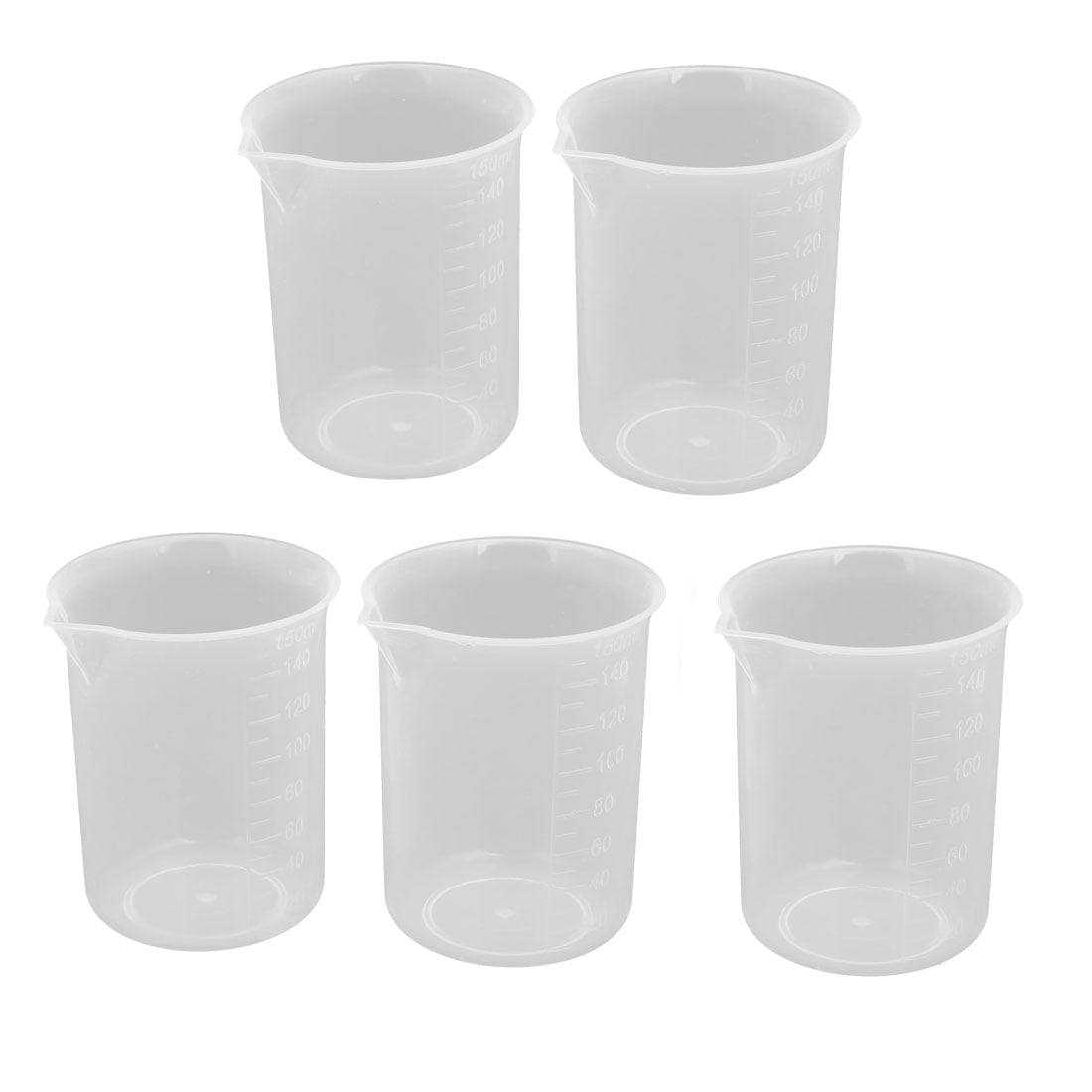 150mL PP Volumetric Measuring Cup Container Laboratory Beaker Clear