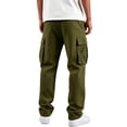 thumbnail image 6 of TOMVIGX Cargo Pants for Men Drawstring Sweatpants Elastic Waist Athletic Baggy Workout Pants Casual Straight Leg Sweatpants Hiking Work Pants, 6 of 8
