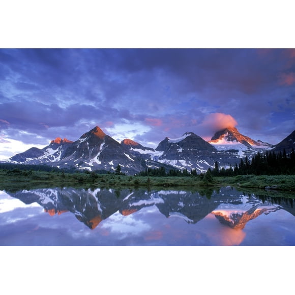 Mt Assiniboine Provincial Park, British Columbia, Canada Poster Print (18 x 12)