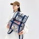 thumbnail image 1 of Mochila de estudiante de PVC transparente Mochila deportiva de gran capacidad (azul oscuro) Sywqhk Para Estrenar, 1 of 4