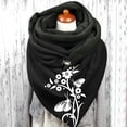 thumbnail image 2 of Yuanlong Winter Scarves Double-Layer Triangle Buckle Dandelion Graphic Thickened Scarf Daily Outdoor Fashion Neck Gaiter, 2 of 3