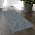 thumbnail image 2 of Mainstays Dylan Solid Diamond Olefin Navy Blue Indoor Runner Rug, 2'x6', 2 of 9