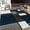 Navy, variant on World Rug Gallery Contemporary Modern Boxed Color Block Gray 2'x3' Door Mat