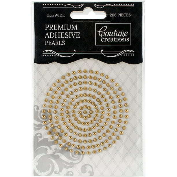 Couture Creations SelfAdhesive Pearls 3mm 206/PkgGlamorous Gold