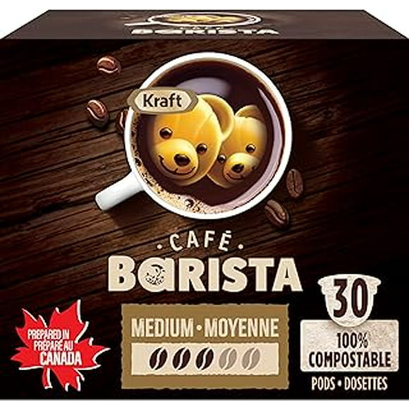 2 x KRAFT CAFE BARISTA Medium Roasted Coffee Keurig K-Cup Pods 30 ct