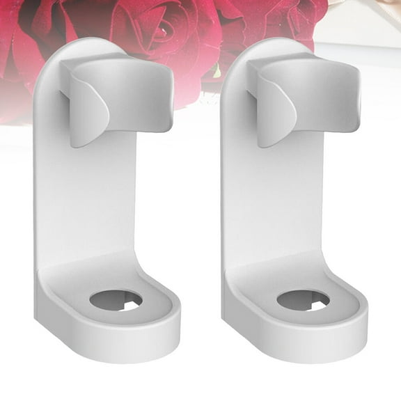 WHAMVOX 2 Pcs Base Toothbrush Wall Mount Electric Toothbrush Holder 5x4cm White