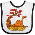 thumbnail image 3 of Inktastic 2025 Year of the Snake New Years Boys or Girls Baby Bib, 3 of 4