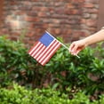 thumbnail image 3 of 20Pcs USA United States Mini Flags Fade Resistant Hand Held Small Miniature American US Flags Party Accessories, 3 of 7