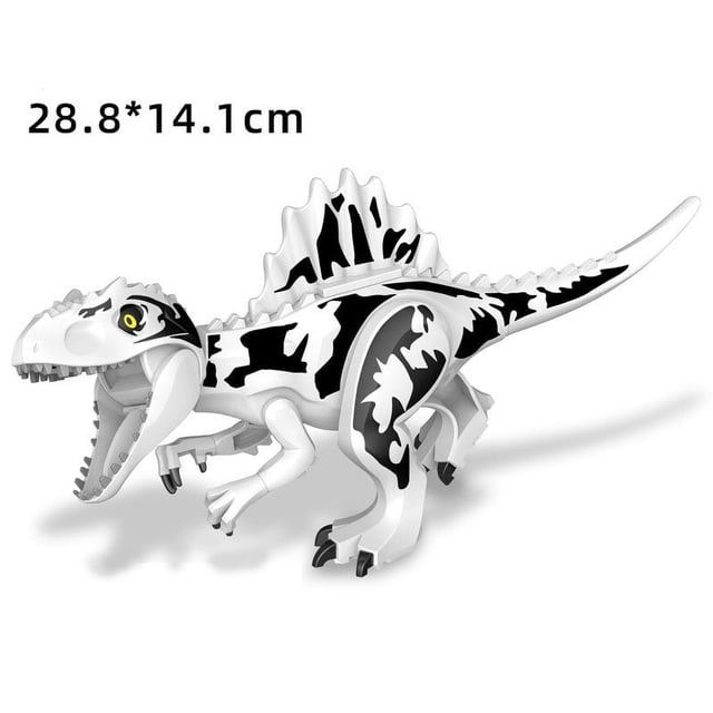 Dinosaur World Building Blocks Set, Large Dinosaur Figures T-Rex Velociraptor Triceratops, DIY Assembled Educational Construction Toy, STEM Learning Building Kit Gift for Kids Boys Girls
