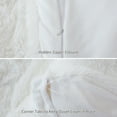 thumbnail image 6 of CHOSHOME 3 Pieces Luxury Plush Shaggy Faux Fur Duvet Cover Set 3 Pieces,Twin Size, White, 6 of 6