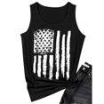 thumbnail image 2 of JFGHDG Tank Top Women American Flag Graphic Sleeveless Tank Tops Cami Tank Tops For Beach And Daily Activity Moisture Wicking Tank Tops We The People American Flag Tees Black XL, 2 of 4