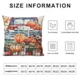 thumbnail image 5 of PHYHOO Fall Throw Pillow Covers  Golden Blue Orange Pumpkin Watercolor Farmhouse Home Decor Pillow Cases Decorative Cushion Couch Sofa Pillowcases, 5 of 5