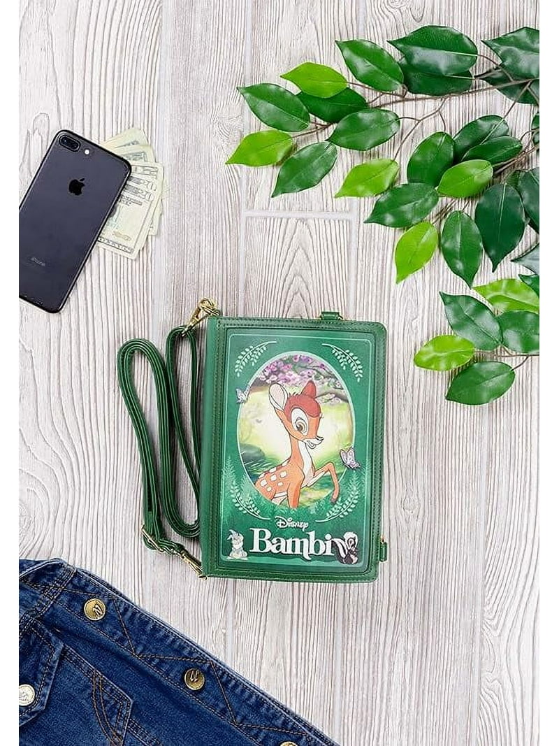 Loungefly Disney Bambi Book Convertible Crossbody Bag