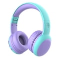 thumbnail image 2 of Auriculares para niños Bluetooth 5.0 Dibujos animados 3.5mm Auriculares para niños Auriculares portátiles plegables, Morado AweSitey EL000905-03B, 2 of 2