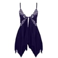 thumbnail image 7 of Zshosam Nightgown for Women Sexy Lace Slip Dress Butterfly Lingerie Dress Nighties Backless Pjs(Purple,XXL), 7 of 7
