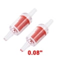 thumbnail image 2 of Unique Bargains 2 Pcs Aquarium Tank Red Clear Plastic Dual Head Water Airline Check Valves Connector, 2 of 2