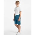 thumbnail image 5 of Real Essentials 3 Pack: Boys Fleece Lounge Shorts – Soft Pull-On Gym, School, Sleep & Active Sports Shorts for Kids, 5 of 6