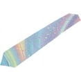 thumbnail image 5 of SKYSONIC Rectangle Rainbow Gemstone Printed Table Runner 13x70in for Wedding Birthday Holiday, 5 of 7
