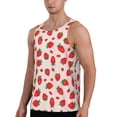 thumbnail image 2 of Fotbe Strawberries Pattern Men's Quick Dry Workout Tank Top Gym Muscle Tee Fitness Bodybuilding Sleeveless T Shirt Breathable Workout Shirt-Small, 2 of 9