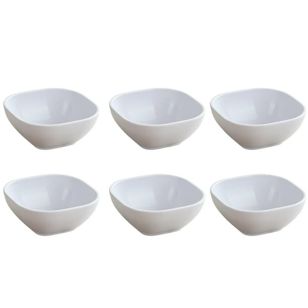 Yhmxh Utensilios de cocina Platos de condimentos cuadrados de 4 pulgadas, 6 platos de paja de trigo en caja, platos para salsas Muebles para cocina Accesorios de cocina Mueble organizador cocina