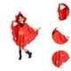 thumbnail image 2 of Capa de Halloween para niños, capa de calabaza, ala de murciélago para actuación, fiesta, carnaval, rol Rojo, 2 of 9