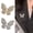 Gold, variant on Women Brooch Three-Dimensional Butterfly Design Pin with Imitation Pearls Rhinestones Suits Coats Sweaters Badge Formal Occasions Decorative Accessories