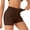 Coffee, variant on Womens Yoga Shorts Pocket High Waist Lifting Stretchy Slim Fit Solid Print Lightweight Gym Shorts for Workout Wear Blue L